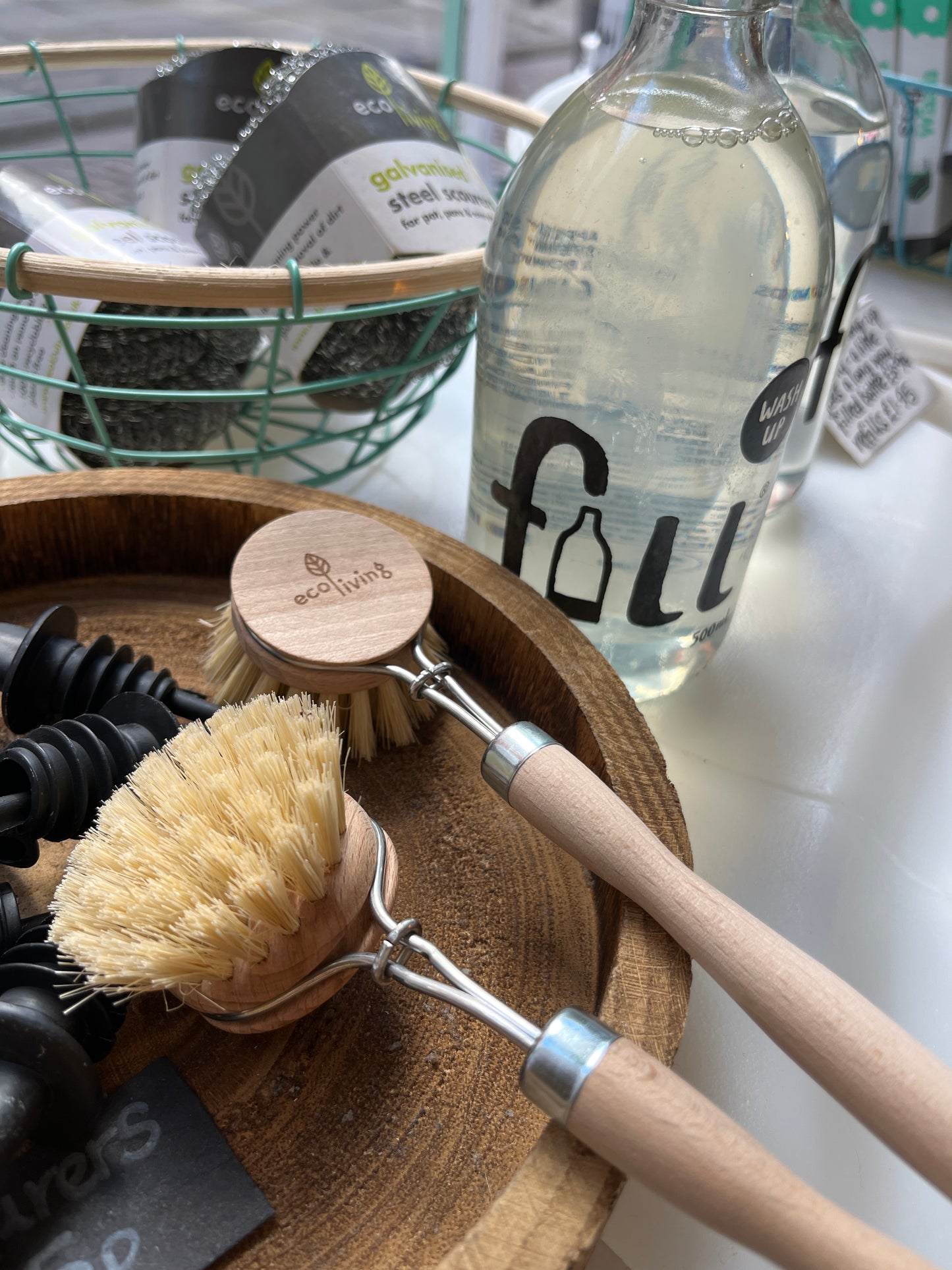 Washing Up Brush Wooden Handle