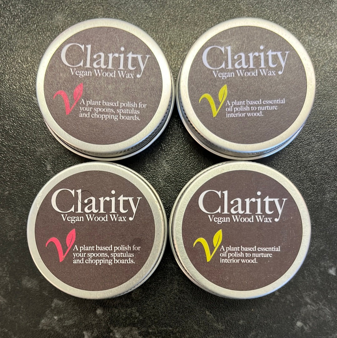 Clarity Vegan Wood Wax 30g tin