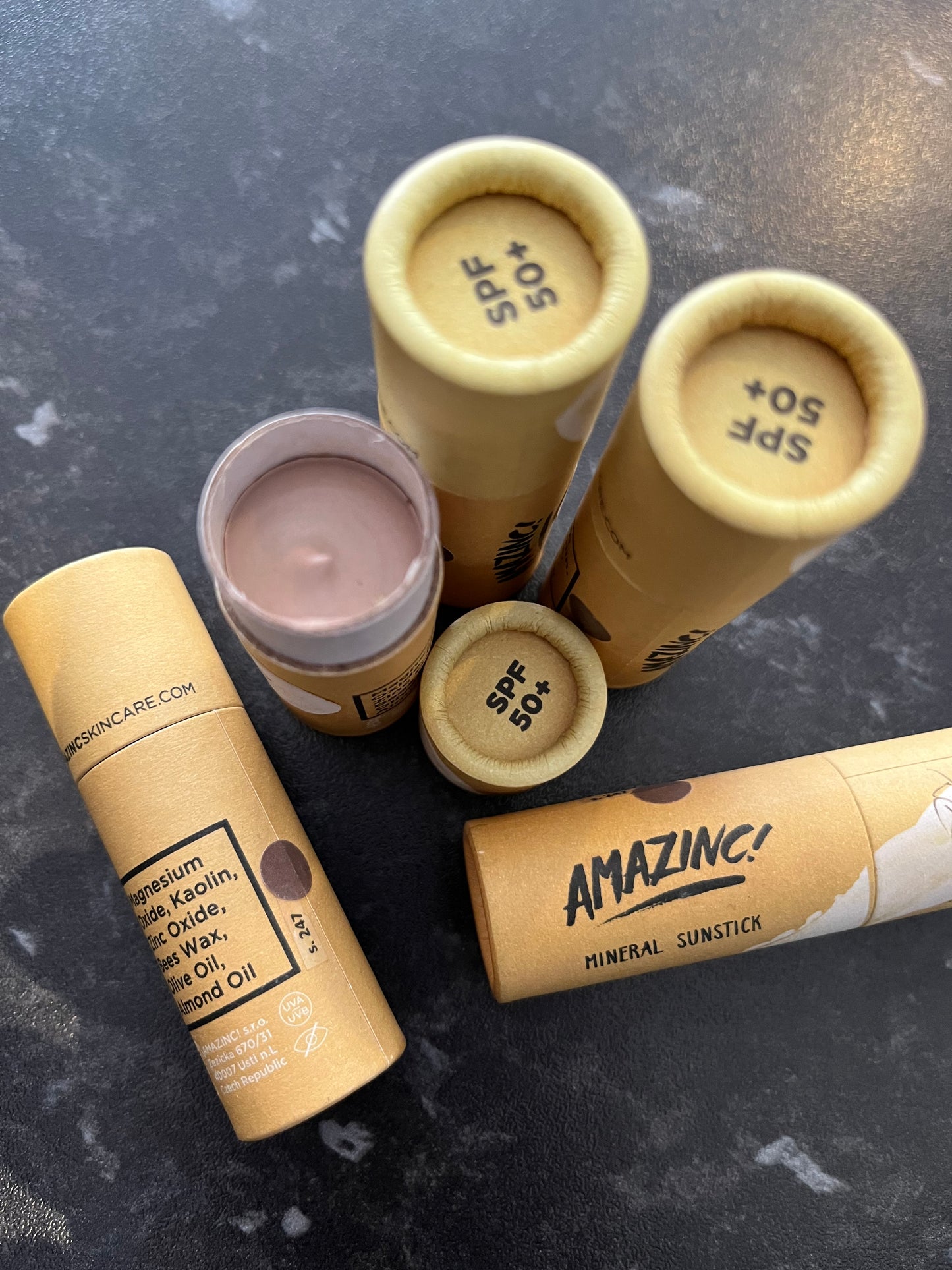 Amazinc! Mineral Sunstick darker skin SPF 50+ 30g tube