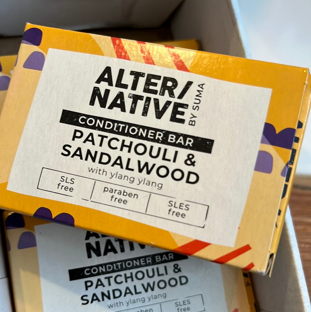 A picture of Alter/Native’s conditioner bar patchouli and sandalwood.