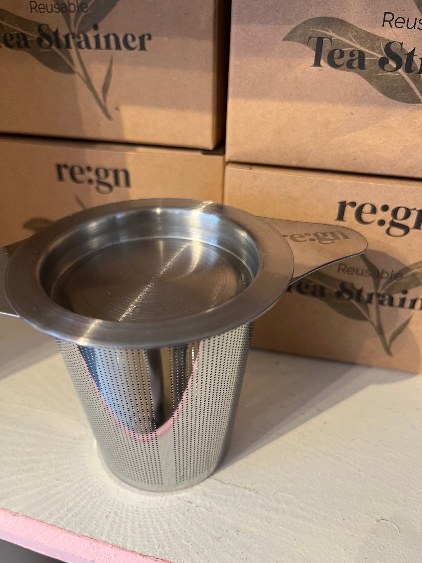 Tea Strainer with Stand
